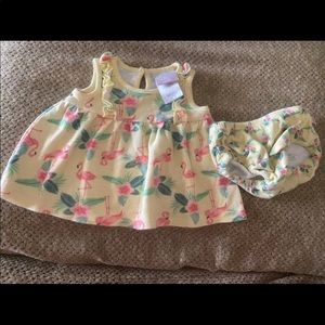 Baby girl flamingo dress